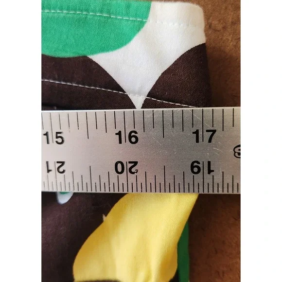 B. Smart Dress 12 Floral Print Strapless A-Line Knee Length Green Yellow Brown‎ - Picture 13 of 14